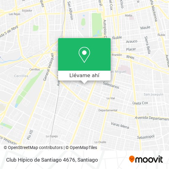 Mapa de Club Hípico de Santiago 4676