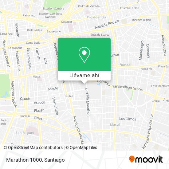 Mapa de Marathon 1000