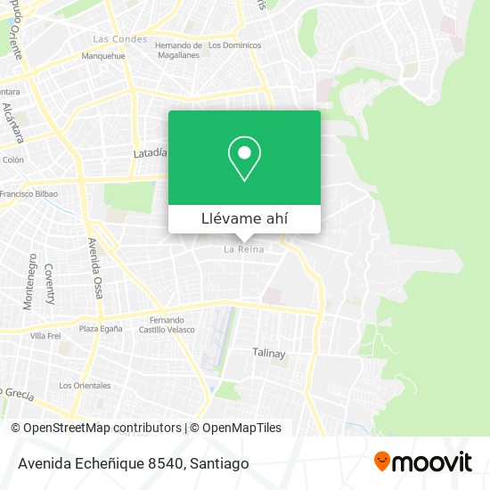 Mapa de Avenida Echeñique 8540