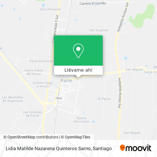 Mapa de Lidia Matilde Nazarena Quinteros Sarno