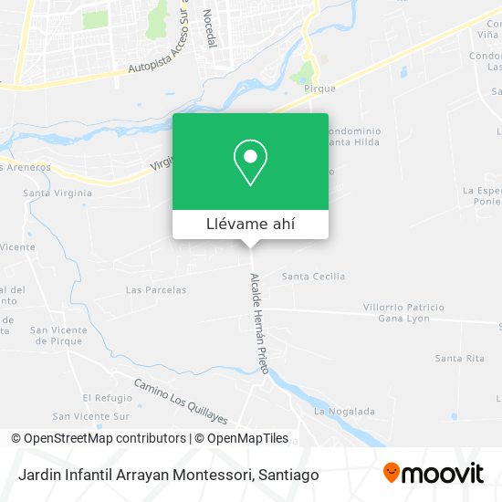 Mapa de Jardin Infantil Arrayan Montessori