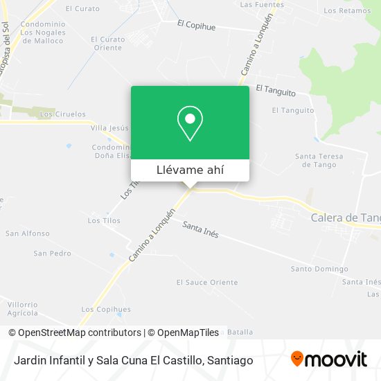 Mapa de Jardin Infantil y Sala Cuna El Castillo
