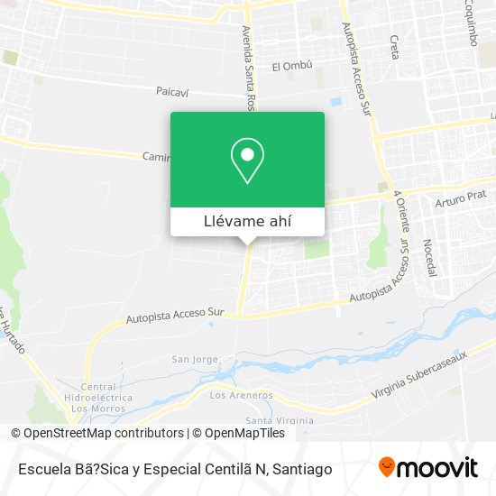 Mapa de Escuela Bã?Sica y Especial Centilã N