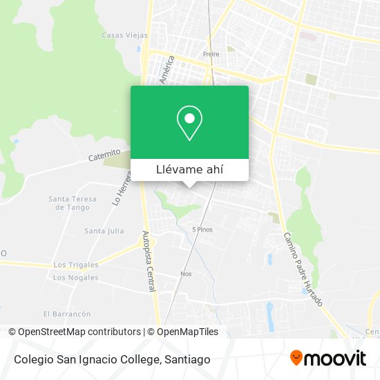Mapa de Colegio San Ignacio College