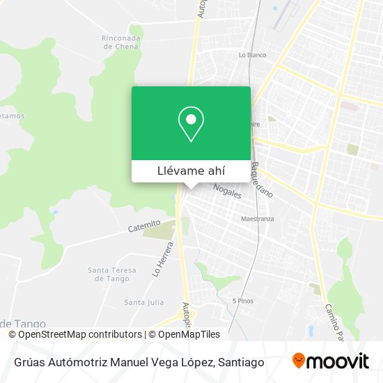 Mapa de Grúas Autómotriz Manuel Vega López