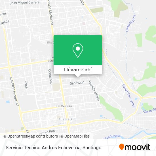 Mapa de Servicio Técnico Andrés Echeverría