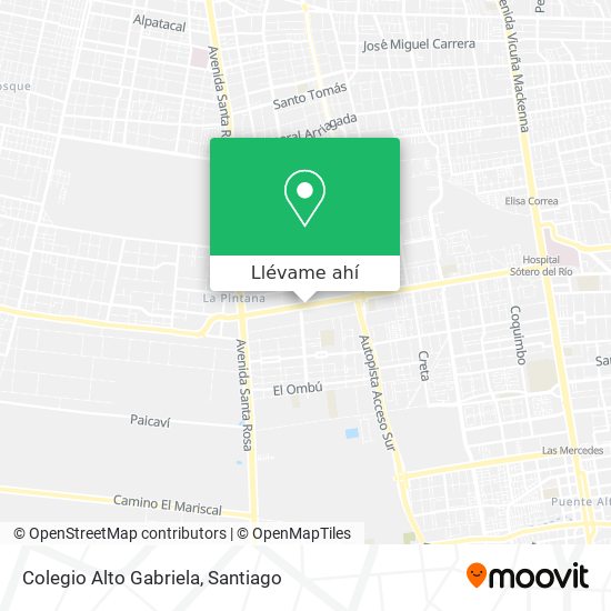 Mapa de Colegio Alto Gabriela