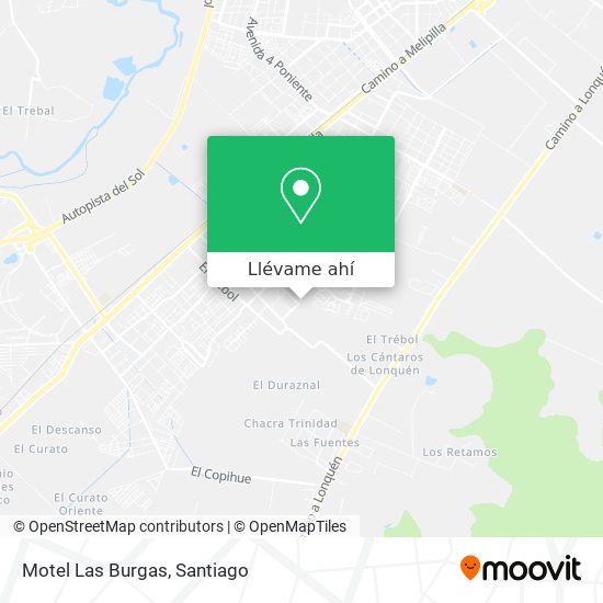 Mapa de Motel Las Burgas