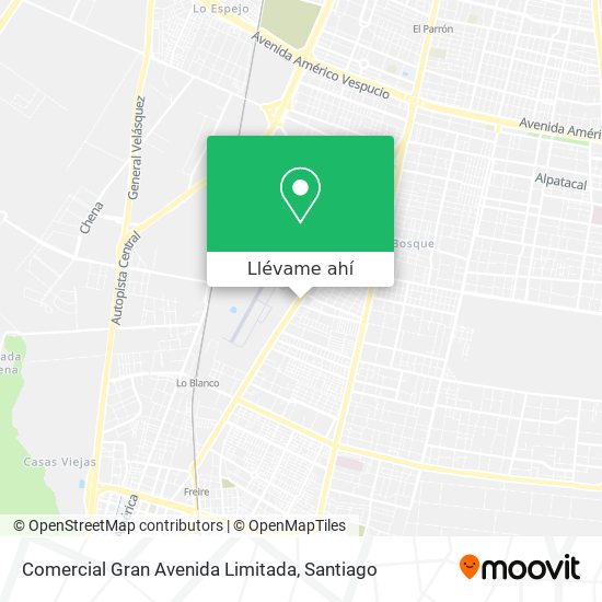 Mapa de Comercial Gran Avenida Limitada