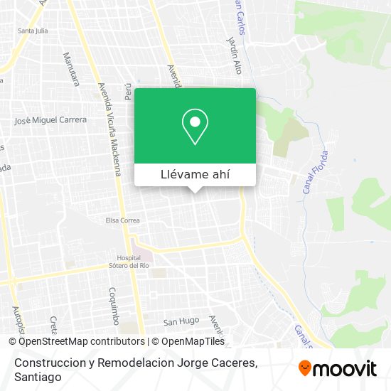 Mapa de Construccion y Remodelacion Jorge Caceres