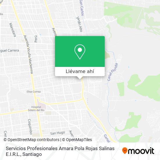 Mapa de Servicios Profesionales Amara Pola Rojas Salinas E.I.R.L.