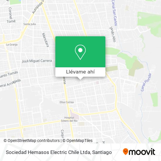 Mapa de Sociedad Hemasos Electric Chile Ltda