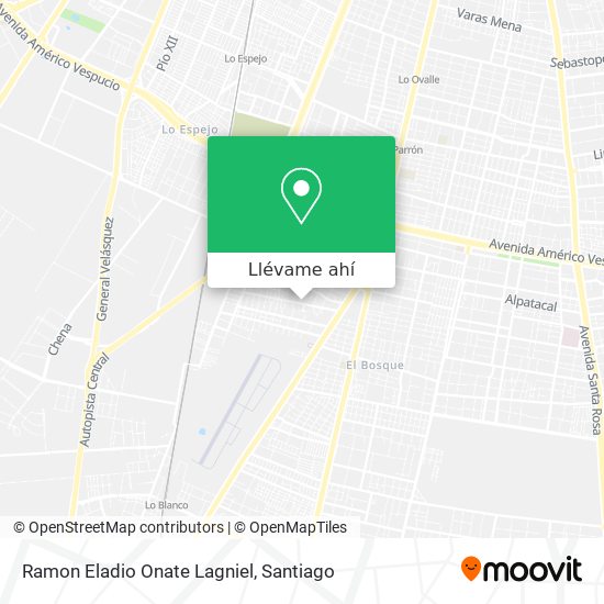 Mapa de Ramon Eladio Onate Lagniel