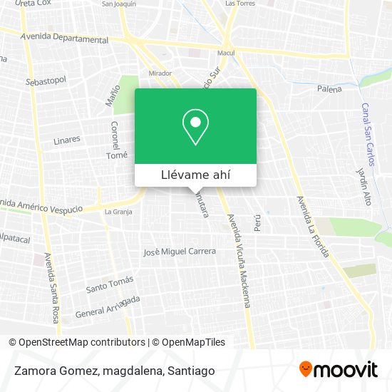Mapa de Zamora Gomez, magdalena