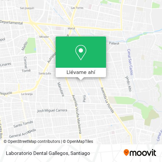 Mapa de Laboratorio Dental Gallegos