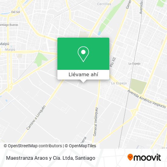 Mapa de Maestranza Araos y Cía. Ltda