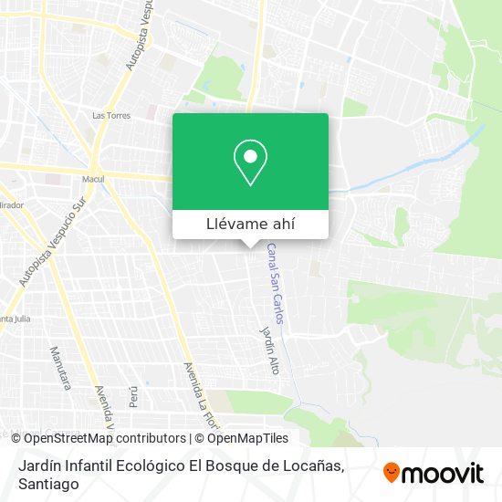 Mapa de Jardín Infantil Ecológico El Bosque de Locañas