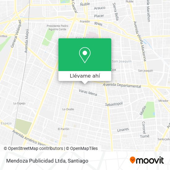 Mapa de Mendoza Publicidad Ltda