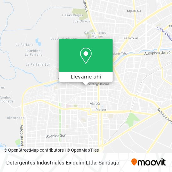 Mapa de Detergentes Industriales Exiquim Ltda