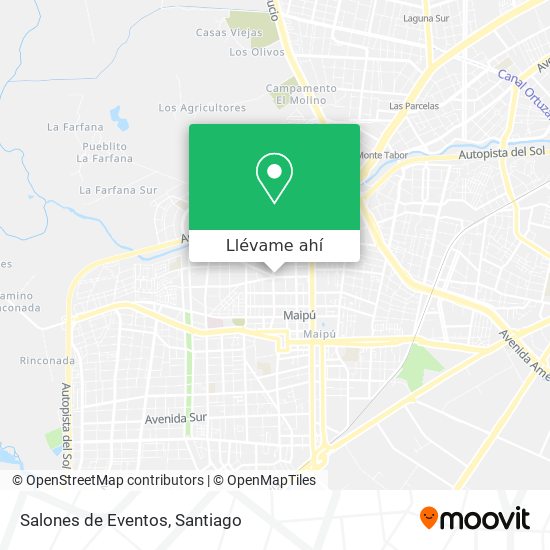 Mapa de Salones de Eventos