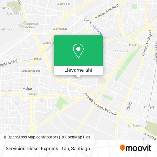 Mapa de Servicios Diesel Express Ltda