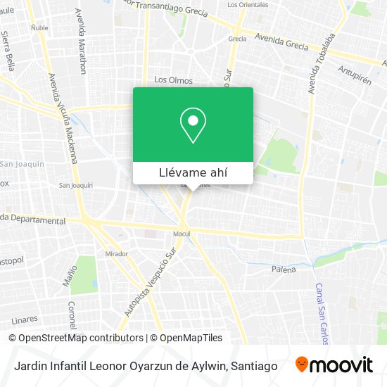 Mapa de Jardin Infantil Leonor Oyarzun de Aylwin