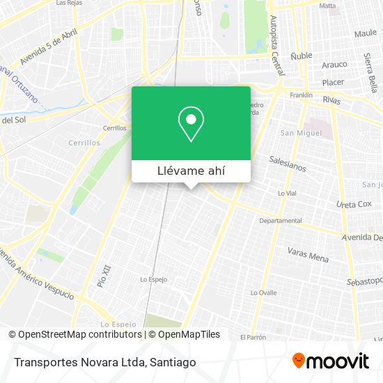 Mapa de Transportes Novara Ltda