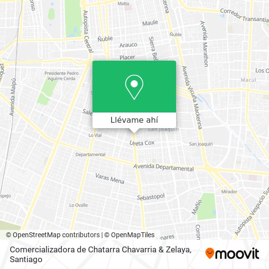 Mapa de Comercializadora de Chatarra Chavarria & Zelaya