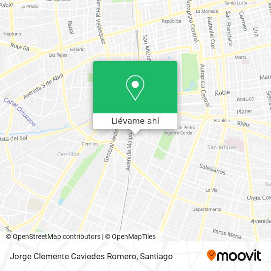 Mapa de Jorge Clemente Caviedes Romero