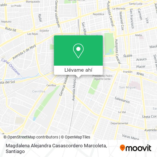 Mapa de Magdalena Alejandra Casascordero Marcoleta