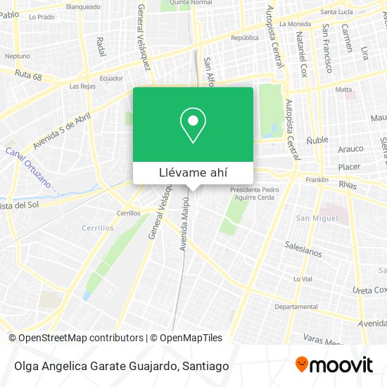 Mapa de Olga Angelica Garate Guajardo