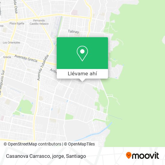 Mapa de Casanova Carrasco, jorge