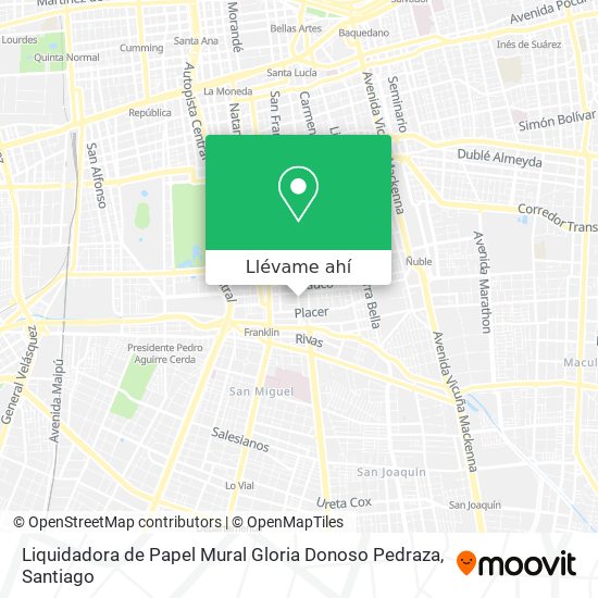 Mapa de Liquidadora de Papel Mural Gloria Donoso Pedraza