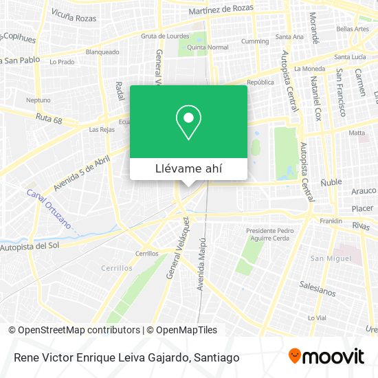 Mapa de Rene Victor Enrique Leiva Gajardo