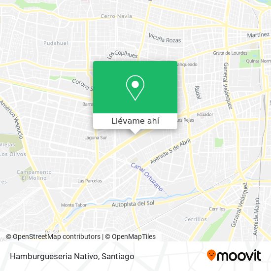 Mapa de Hamburgueseria Nativo