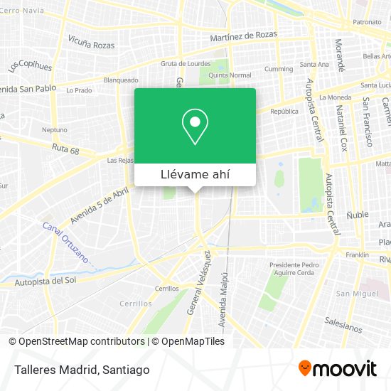 Mapa de Talleres Madrid