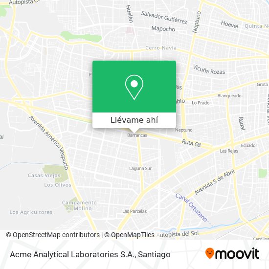 Mapa de Acme Analytical Laboratories S.A.