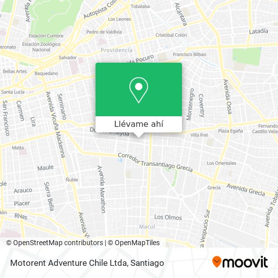 Mapa de Motorent Adventure Chile Ltda