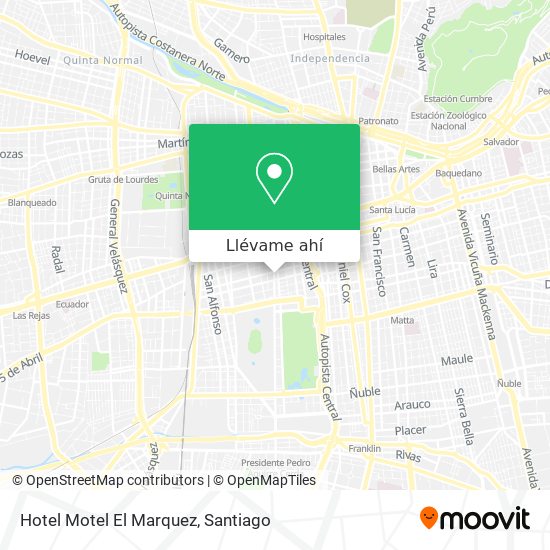 Mapa de Hotel Motel El Marquez