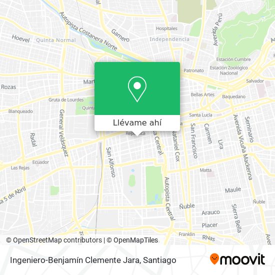 Mapa de Ingeniero-Benjamín Clemente Jara