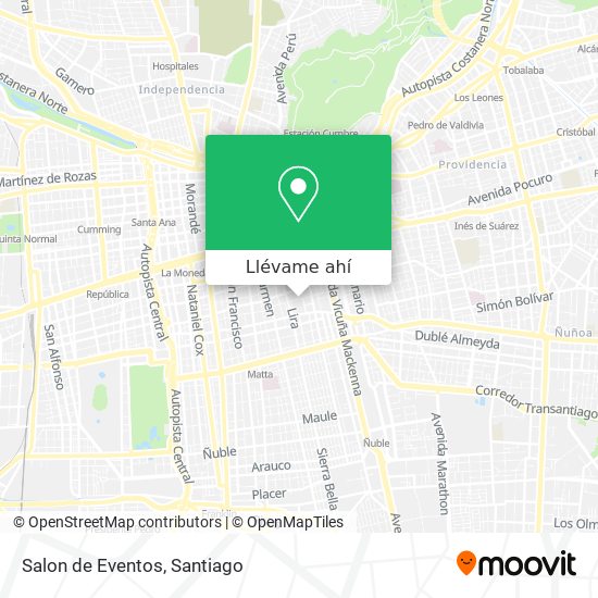 Mapa de Salon de Eventos