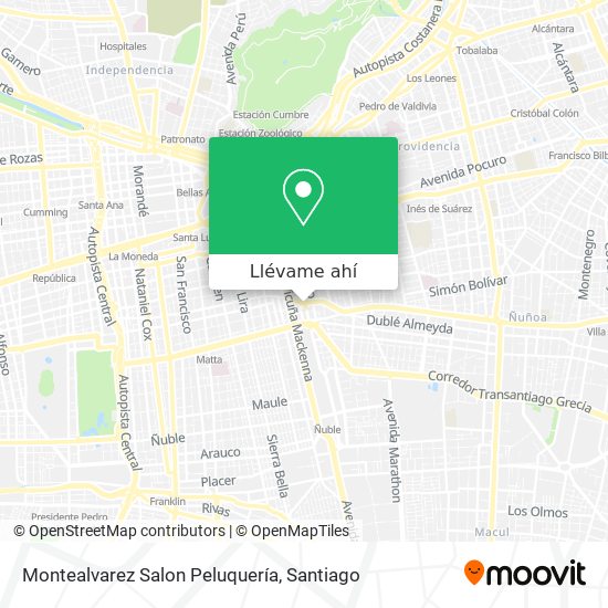 Mapa de Montealvarez Salon Peluquería