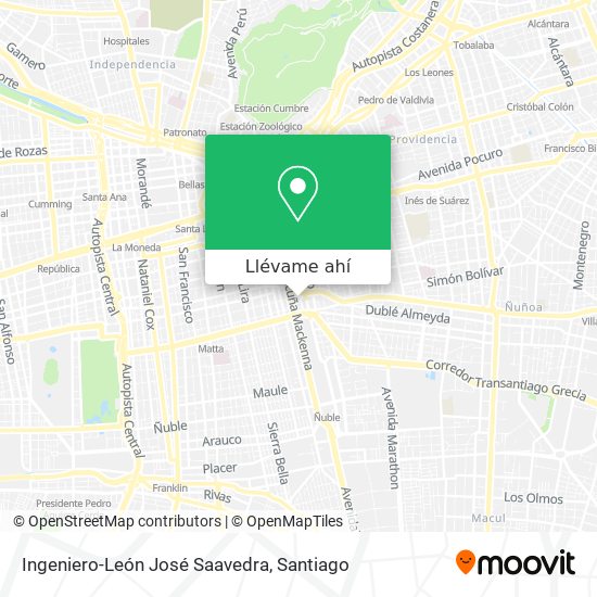 Mapa de Ingeniero-León José Saavedra