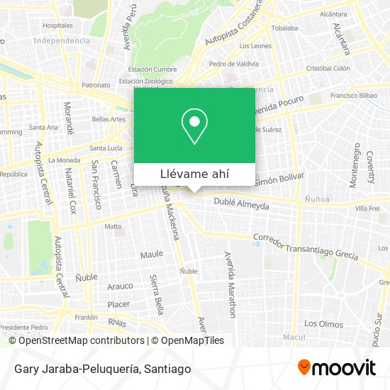 Mapa de Gary Jaraba-Peluquería