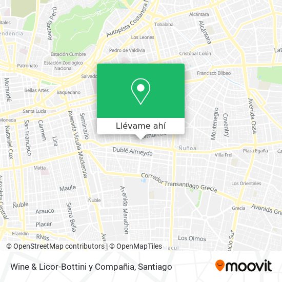 Mapa de Wine & Licor-Bottini y Compañia