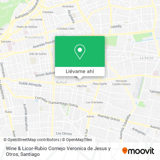 Mapa de Wine & Licor-Rubio Cornejo Veronica de Jesus y Otros