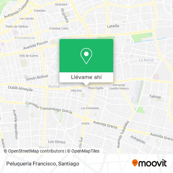 Mapa de Peluqueria Francisco