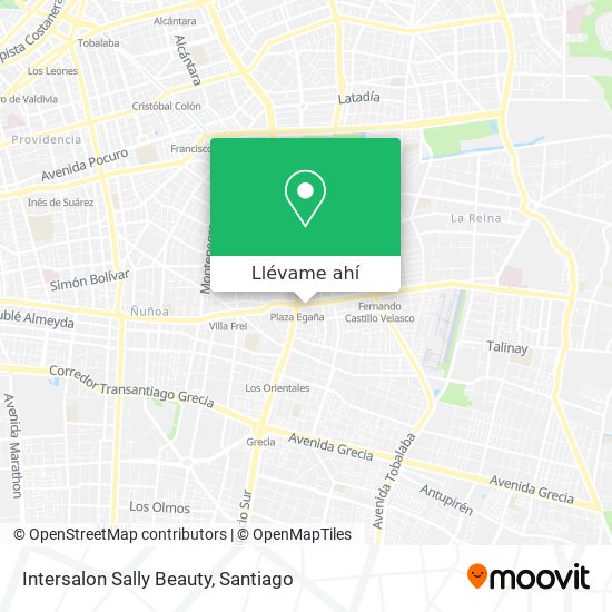 Mapa de Intersalon Sally Beauty