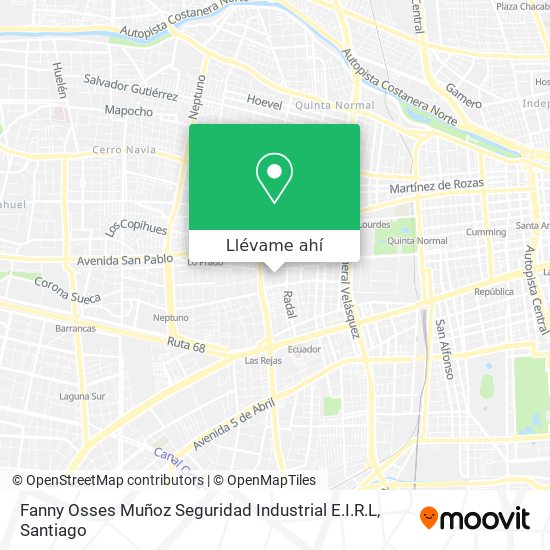 Mapa de Fanny Osses Muñoz Seguridad Industrial E.I.R.L