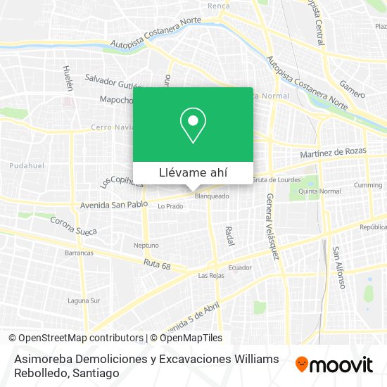 Mapa de Asimoreba Demoliciones y Excavaciones Williams Rebolledo